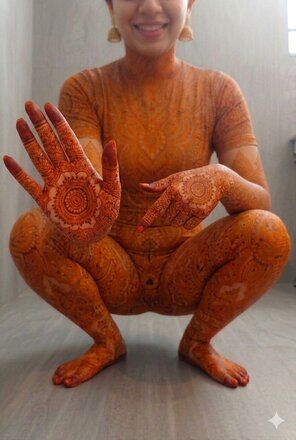Nude mehndi photography - #18