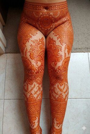 Nude mehndi photography - #11