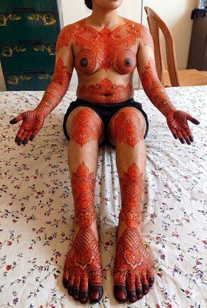 Nude mehndi photography - #9