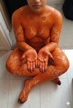 Nude mehndi photography - #5
