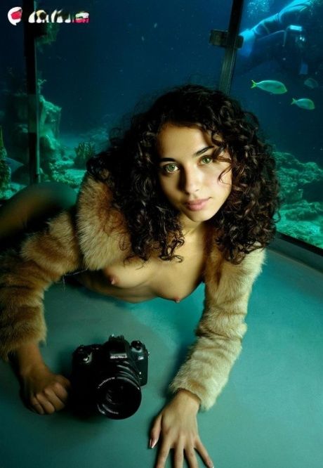 Curly haired AI teen Elena teases with her hard nips and sexy slim body - #3