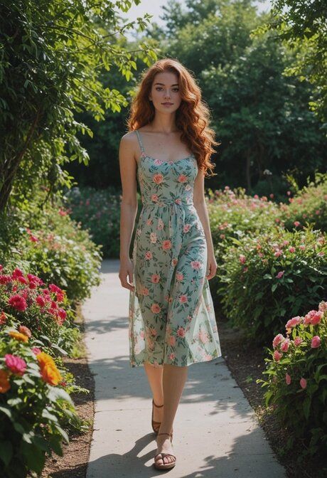 Skinny redhead GF gets fucked while showing off her tits outdoors - #3