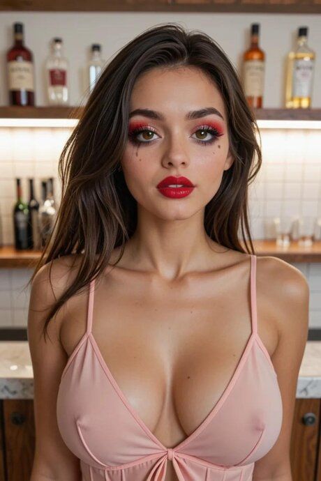 Big eyed brunette AI babe Valentina Cruz gives head before fucking - #2