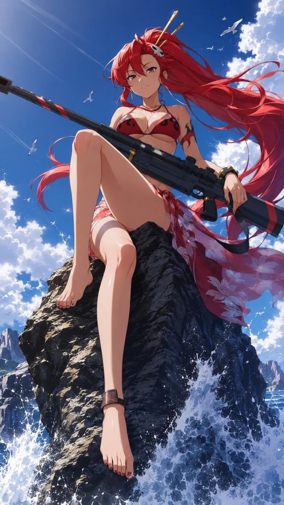 Beach fun with Yoko Littner - #13
