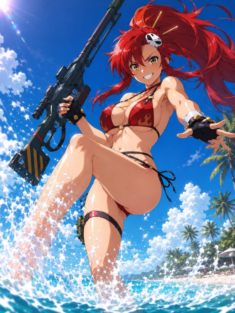 Beach fun with Yoko Littner - #9