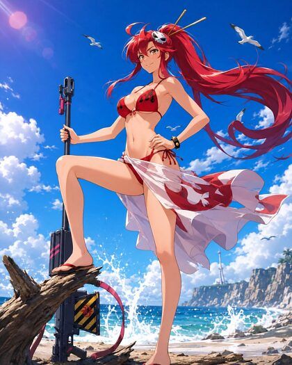 Beach fun with Yoko Littner - #25
