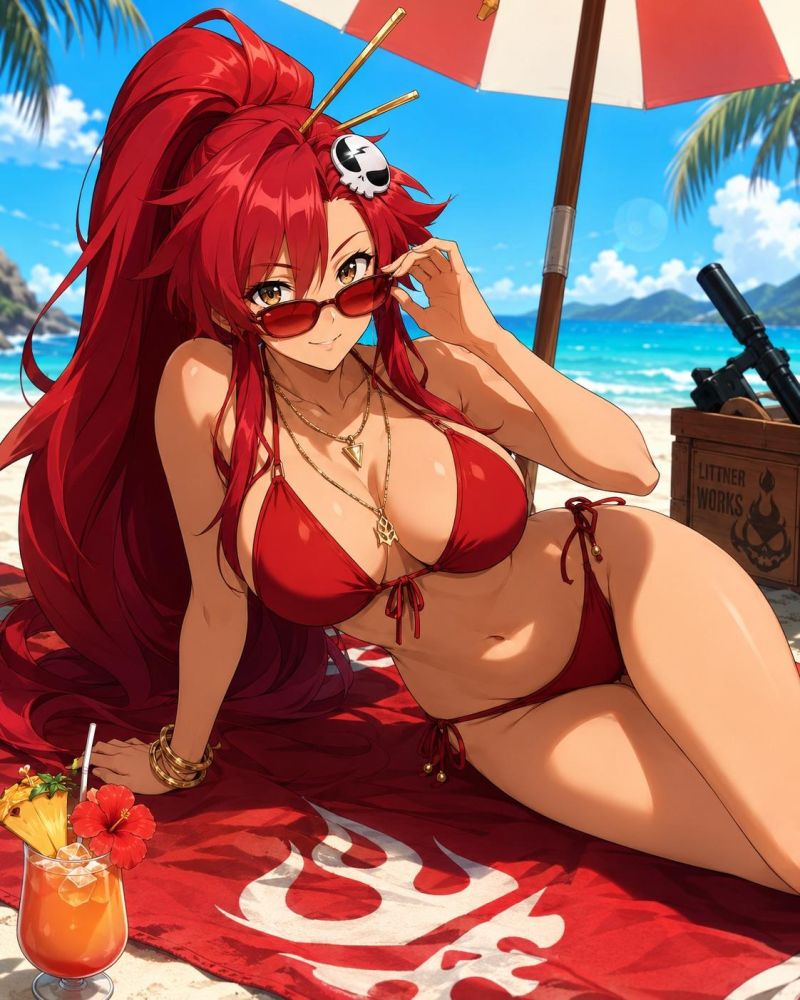Beach fun with Yoko Littner - #18