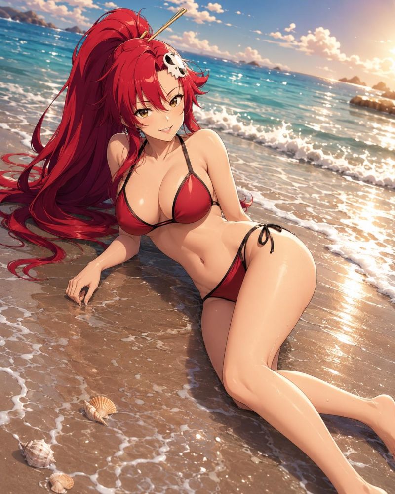 Beach fun with Yoko Littner - #19
