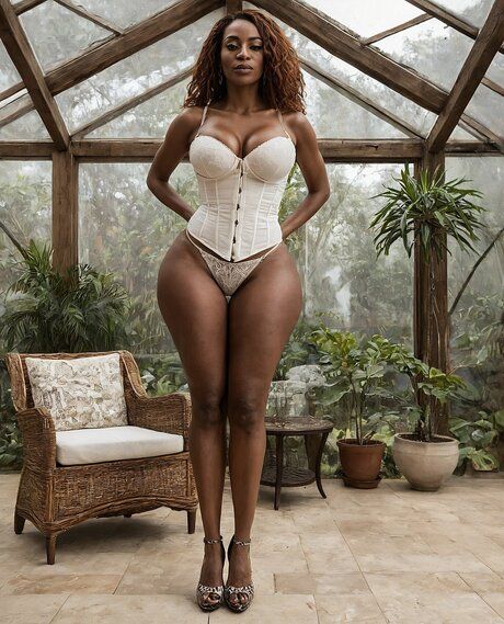 Ebony female models sexy clothing and heels as well as in the nude - #7