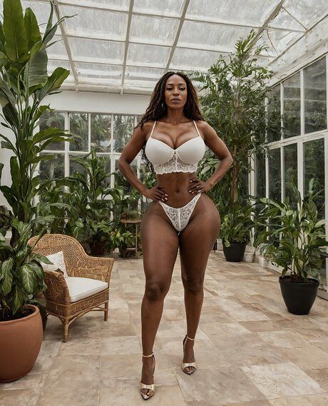 Ebony female models sexy clothing and heels as well as in the nude - #2