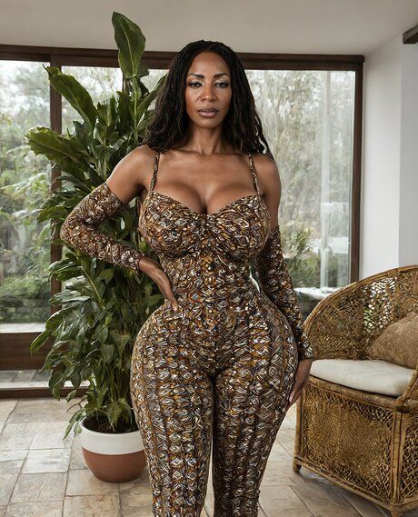 Ebony female models sexy clothing and heels as well as in the nude - #5