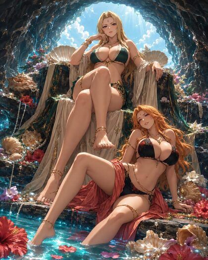 Mature Beach Fun with Tsunade & Rangiku - #29