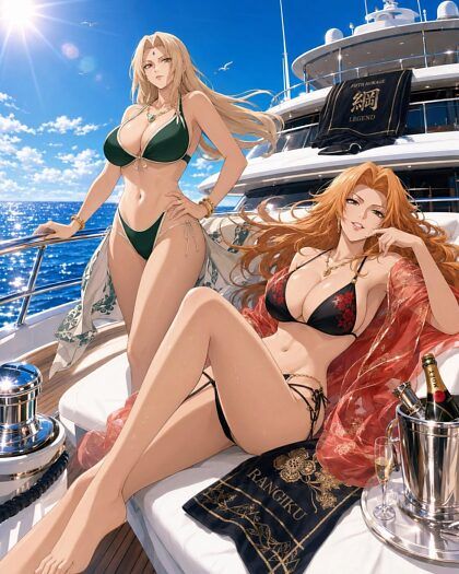 Mature Beach Fun with Tsunade & Rangiku - #28