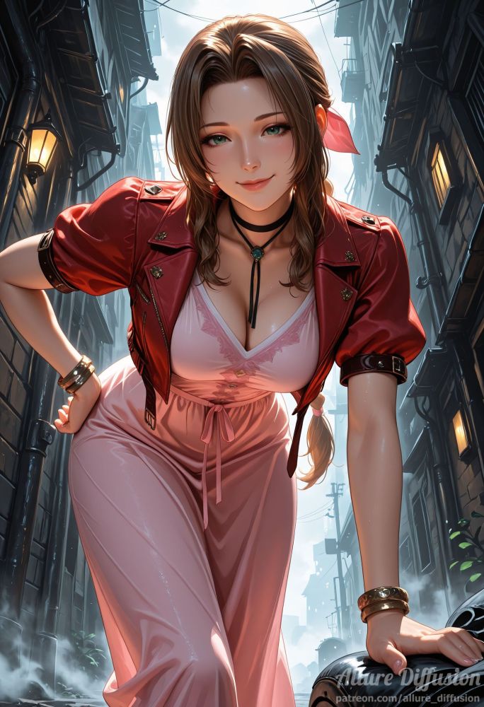 Aerith in white lingerie - #2