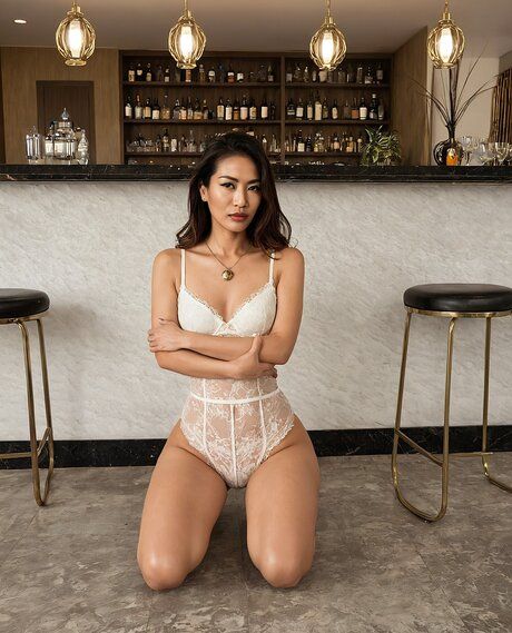 Beautiful girl strips down to ankle strap heels at an upscale club - #6