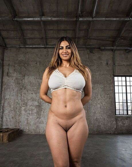 Two fat women model totally naked in a warehouse after changing outfits - #5
