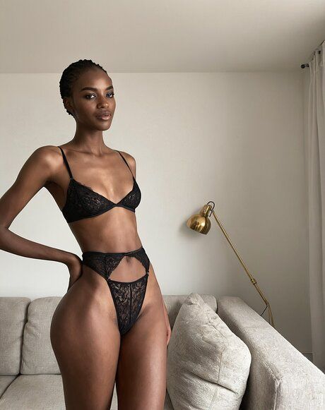 AI generated girl poses in a few outfits before getting totally naked - #6