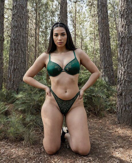 Collection of AI generated solo models posing in the outdoors in swimwear - #9
