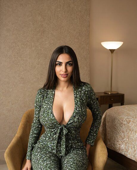 Sexy brunette strips to her birthday suit during a solo engagement - #3