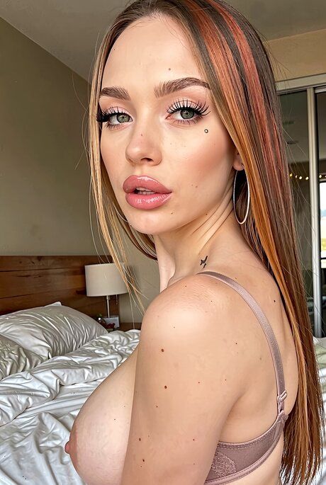 Sexy teen with a great body bares her huge boobs while getting naked - #2