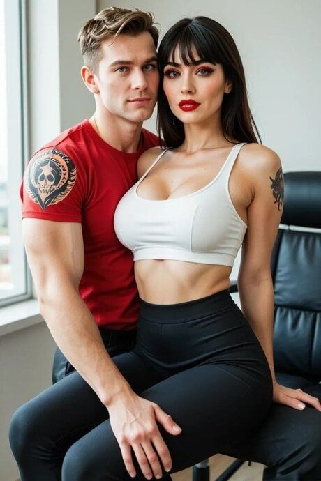 Horny girls in hot office seduce hot bodybuilder for hot office fuck - #5