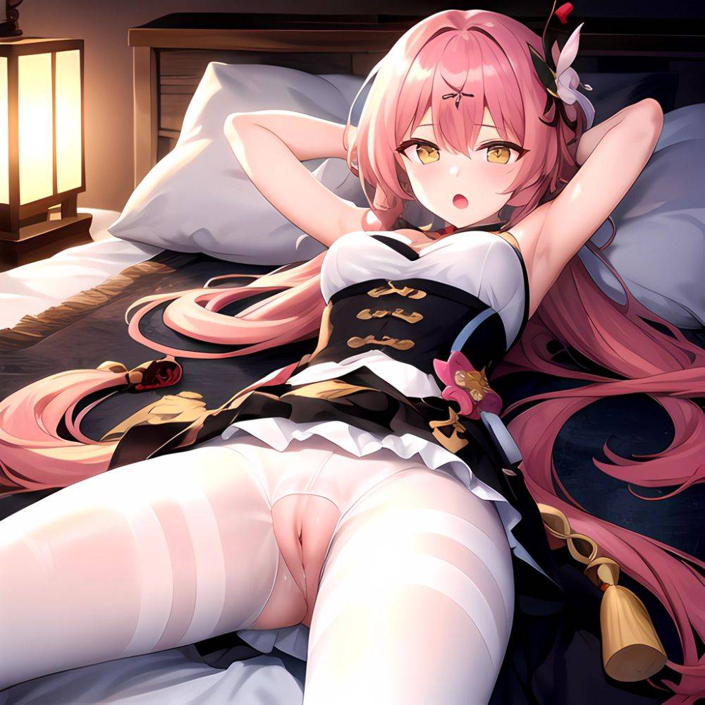 Fu Xuan Honkai Star Rail 1girl Anus Bare Shoulders Blush Forehead Jewel Hair Ornament Hair Stick Long Hair Looking At, 3519940645 - AIHentai - #main