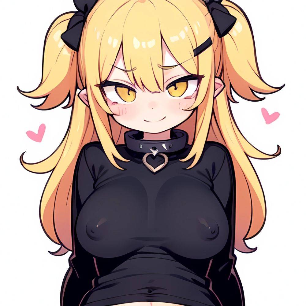 Gareth Fate 1girl Blonde Hair Blush Stickers Breasts Covered Nipples Hair Flaps Large Breasts Looking At Viewer Navel Nipples Pu, 480431191 - AIHentai - #main