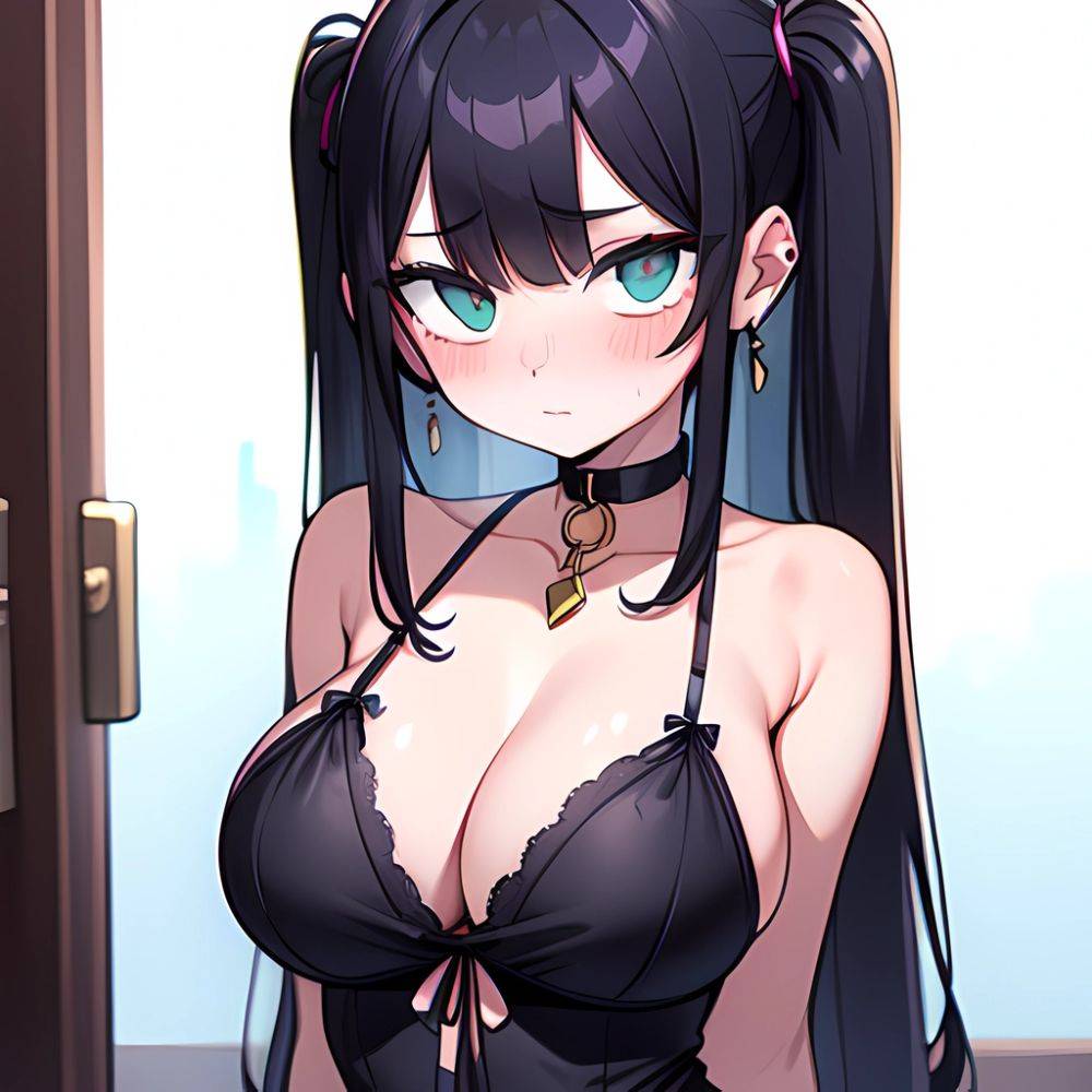 1girl Sexy Standing Huge Boobs Lingerie Arms Behind Back Facing The Viewer Looking At Viewer Blushing, 407933032 - AIHentai - #main