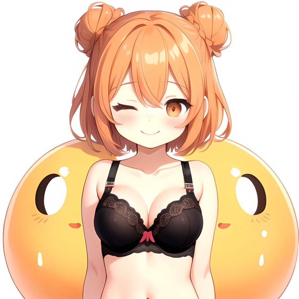 Yuigahama Yui S Mother 1girl Arms Behind Back Black Bra Black Panties Blush Bra Breasts Closed Mouth Hair Between Eyes, 3809344279 - AIHentai - #main