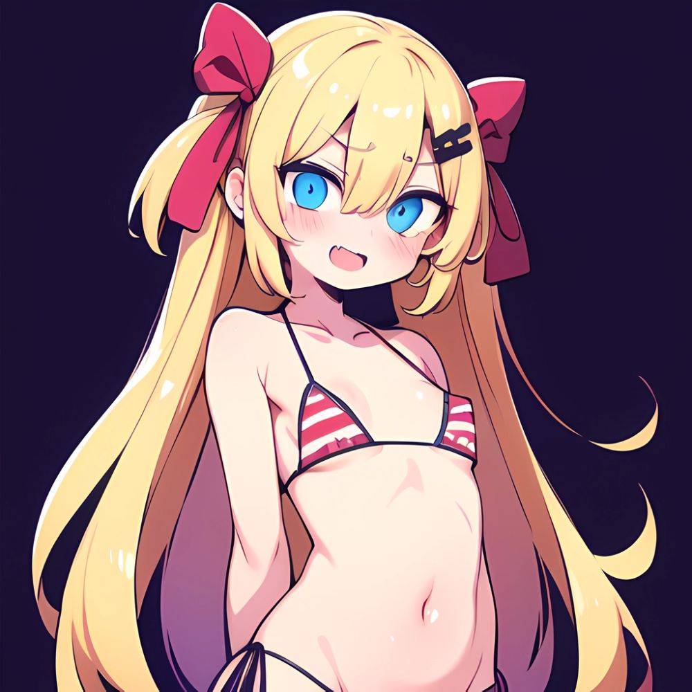 Gabriel Tenma White Raphiel Shiraha Ainsworth 2girls American Flag Bikini Bikini Blonde Hair Blue Eyes Blush Breasts Cross Hair, 4101746684 - AIHentai - #main