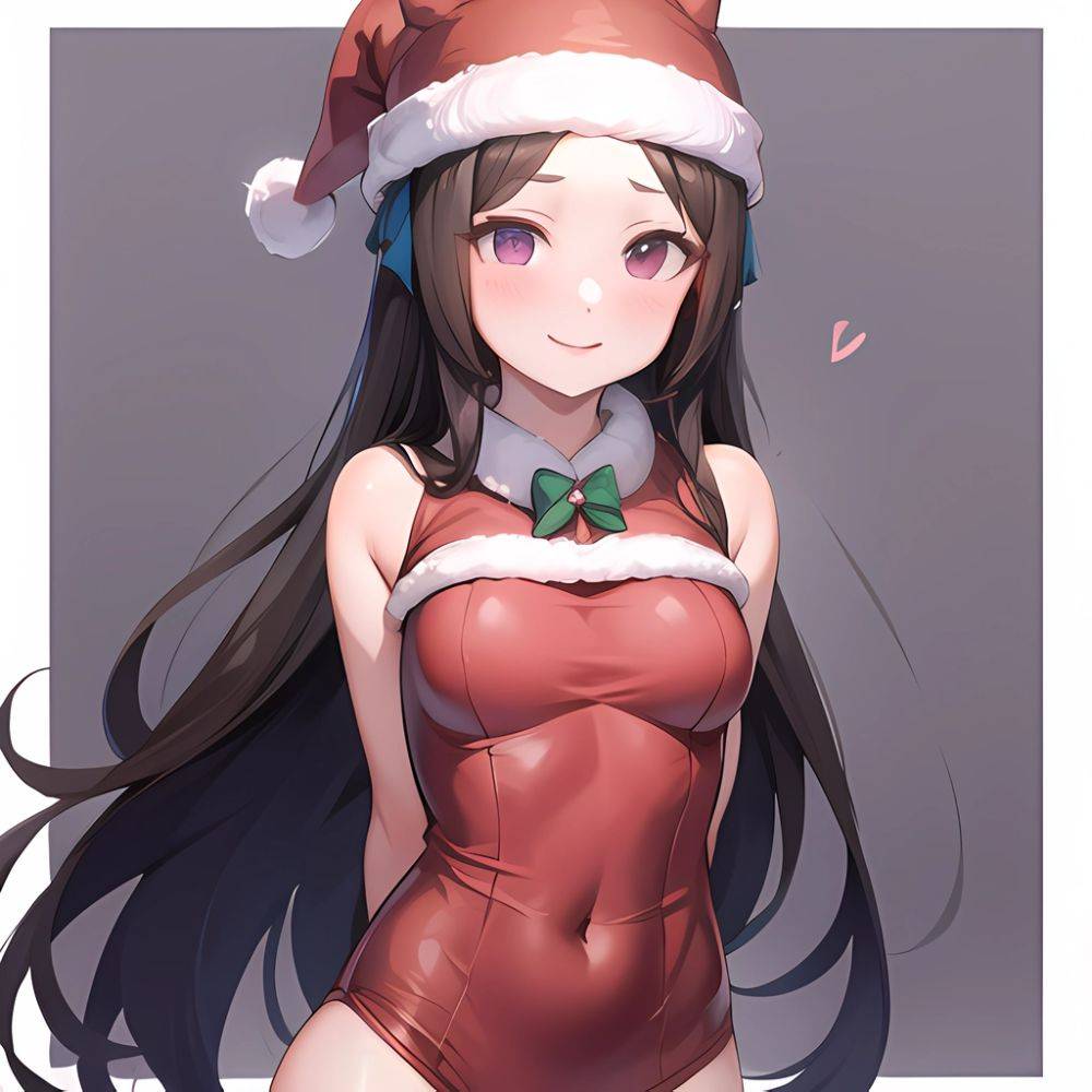 Mejiro Dober Umamusume 1girl Bell Blush Bow Christmas Ears Through Headwear Fur Trimmed Headwear Fur Trim Hat Hat Bow Horse, 578458975 - AIHentai - #main