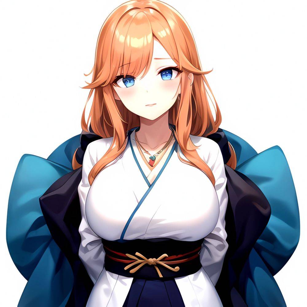 Matsumoto Rangiku 1girl Between Breasts Black Kimono Blue Eyes Breasts Center Opening Closed Mouth Huge Breasts Japanese Clothes, 1187737860 - AIHentai - #main