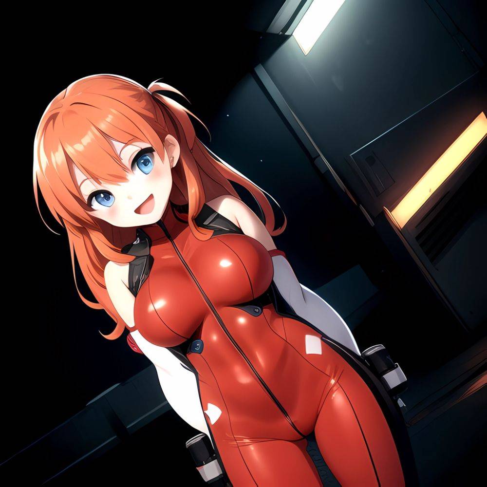 Souryuu Asuka Langley 1girl Blue Eyes Bodysuit Breasts Large Breasts Long Hair Looking At Viewer Open Mouth Orange Hair Plugsuit, 4244202004 - AIHentai - #main