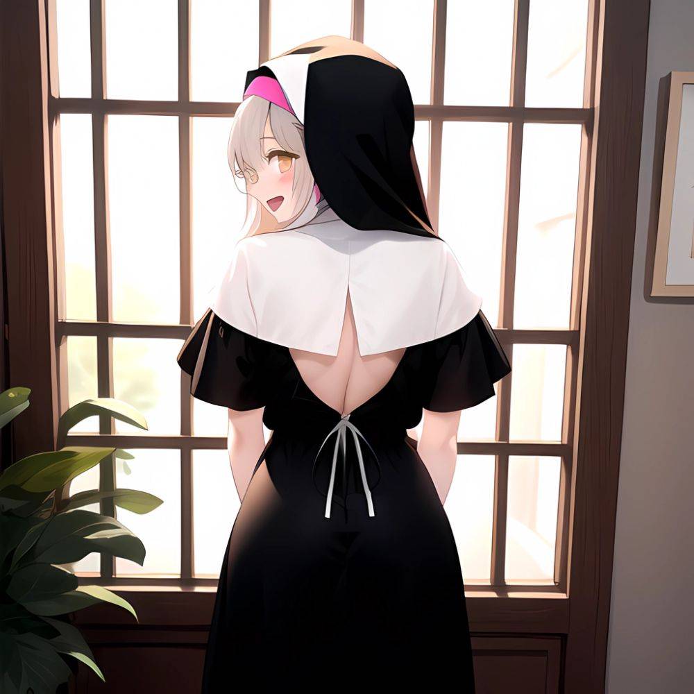 1girl D Black Headwear Black Nails Blonde Hair Blush Breasts Cleavage Grey Hair Large Breasts Long Hair Multicolored Hair Nail, 1834116422 - AIHentai - #main