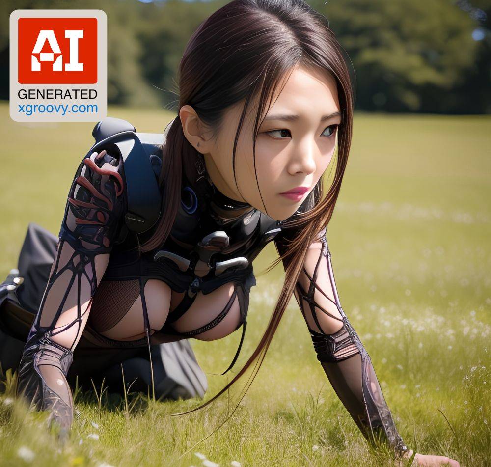 Naked, she crawls across the meadow in her alien suit, whispering naughty obscenities. - #main