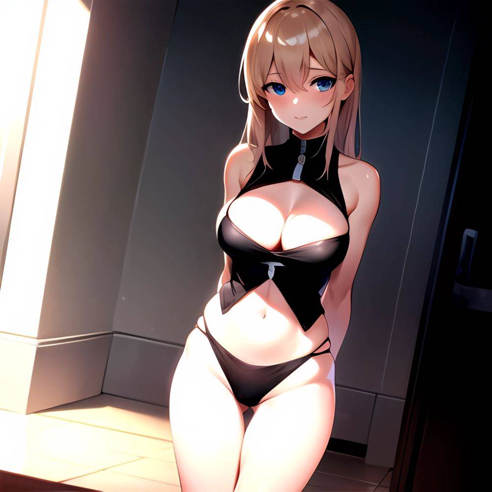 1girl Sexy Blue Eyes Arms Behind Back Facing The Camera Looking At The Camera, 2879136797 - AIHentai - #main