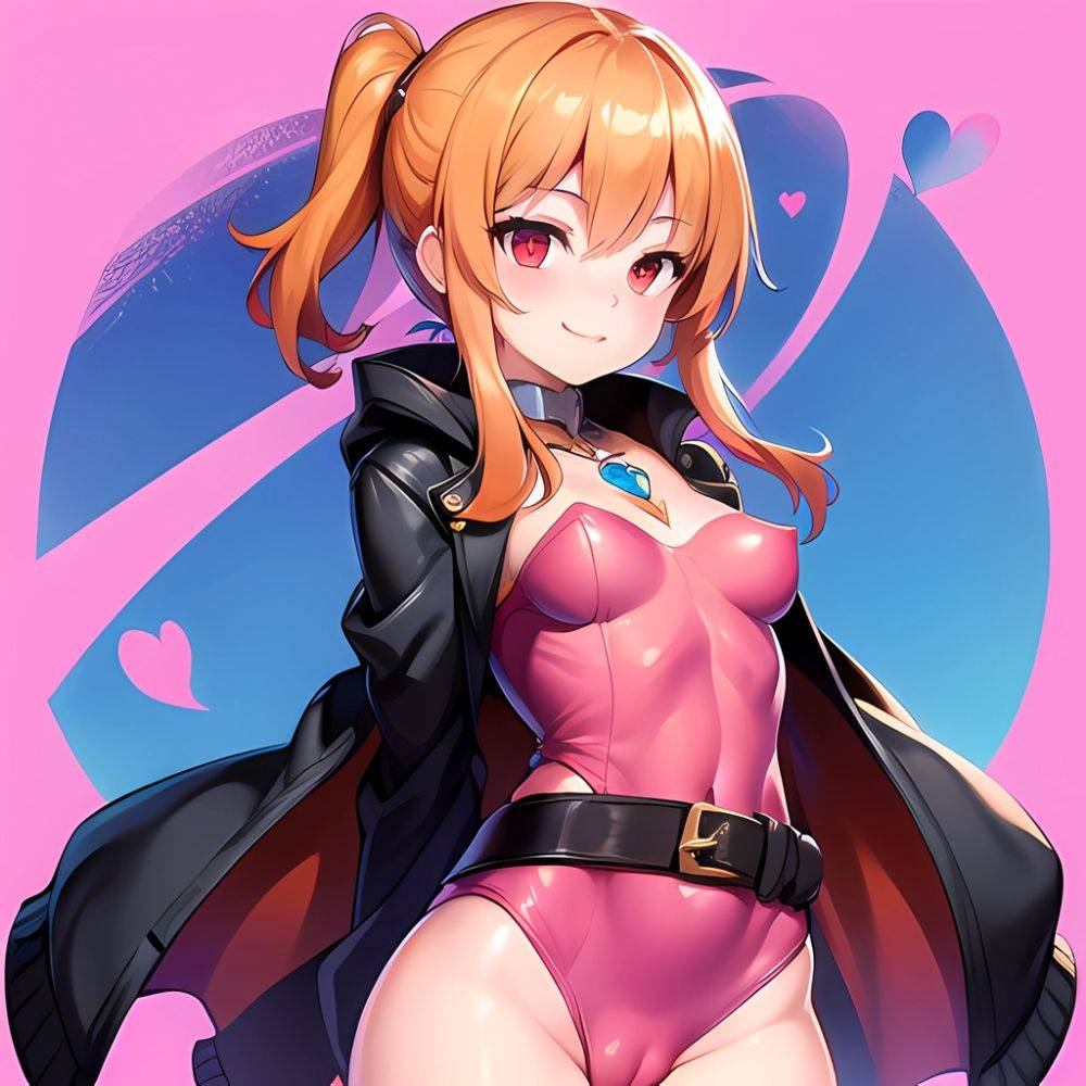 1girl Mature Belt Blush Breasts Cameltoe Gem Heart Highres Hyper Blossom Jacket Jewelry Leotard Long Hair Magical Girl Orange Ha, 2160621365 - AIHentai - #main