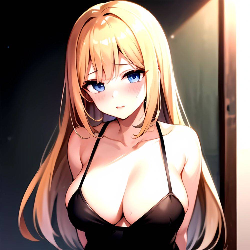 1girl Blonde Hair Blue Eyes Blush Breasts Go Toubun No Hanayome Miku Day Nakano Miku Arms Behind Back, 2964271728 - AIHentai - #main