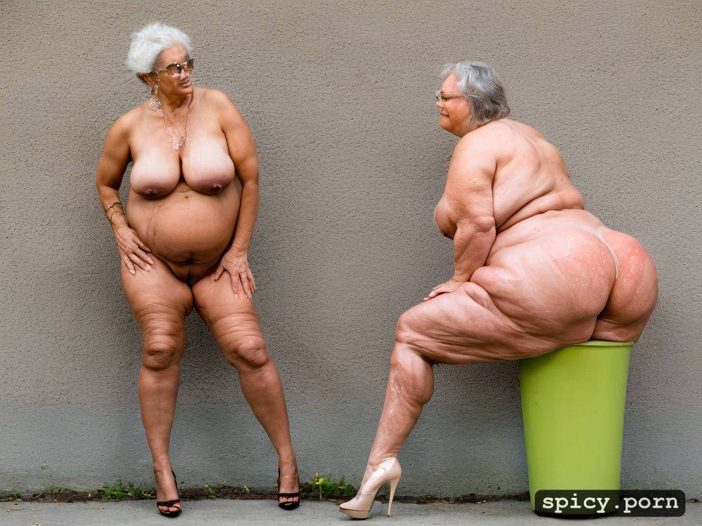 thick body type, flat boobs, 4k, wrinkled body, long, 70 year old - #main