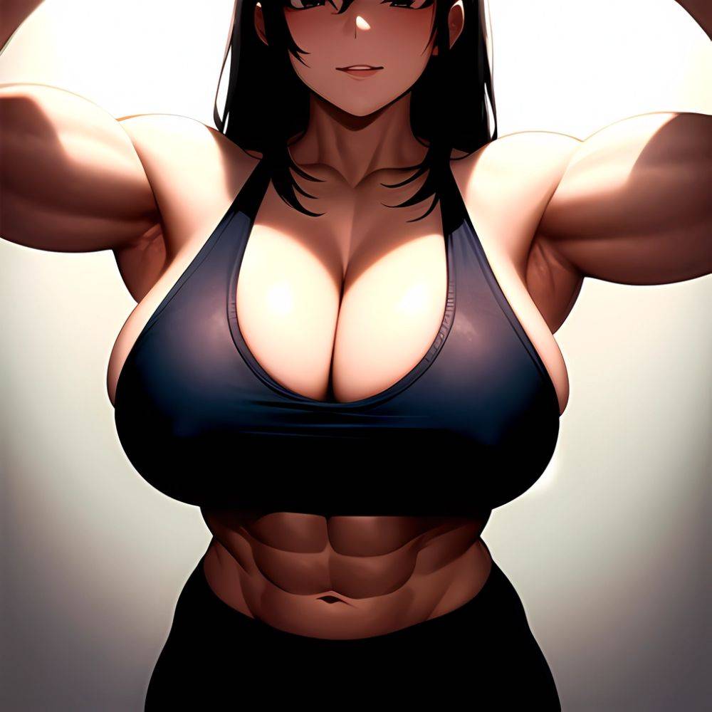 Big Boobs Girl Muscular Big Muscles Huge Muscles Bodybuilder Strong Arms Behind Back Looking At The Viewer Facing The Viewer, 4020169082 - AIHentai - #main