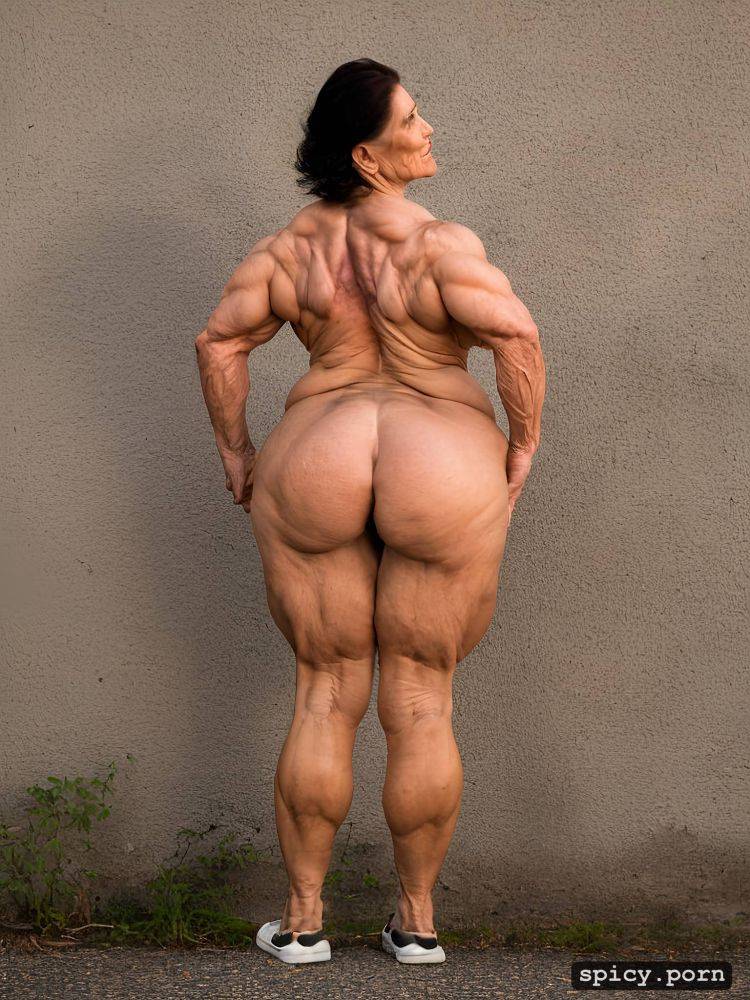 hourglass figure, only woman, completly nude, fat legs, fat ass - #main