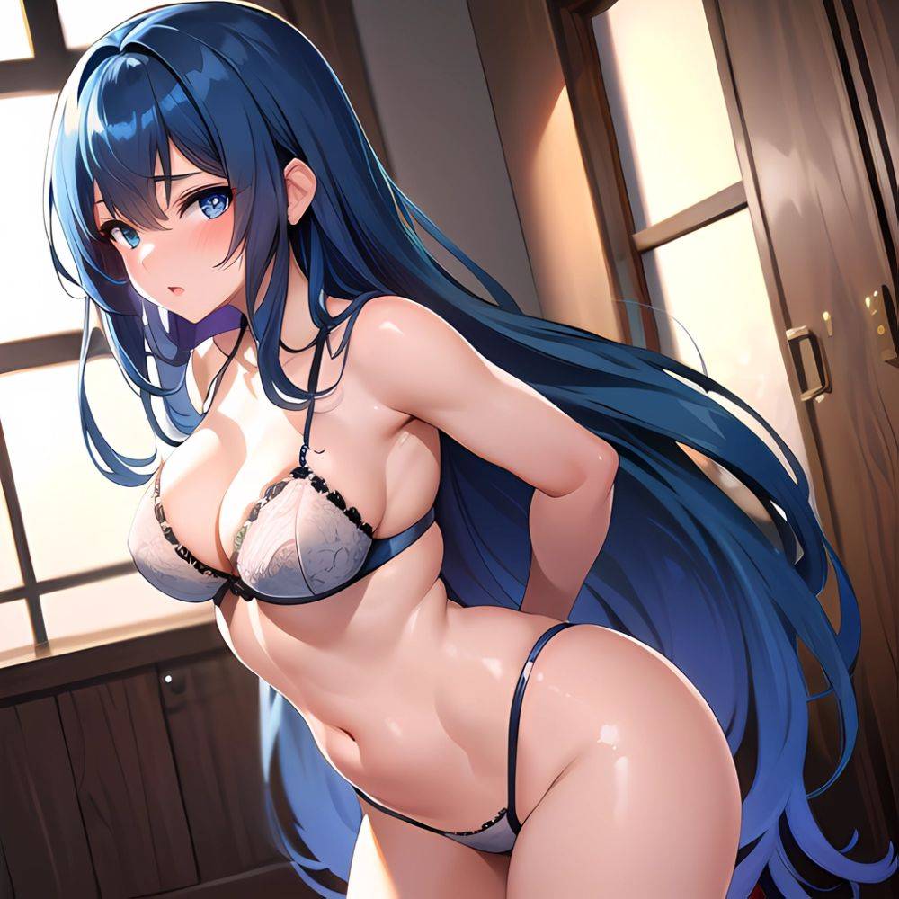 Sexy Lingerie Naughty Babe Anime Girl Blue Hair Absurdres Blush 1 1 Highres Detail Masterpiece Best Quality Hyper Detailed 8k, 1387146831 - AIHentai - #main