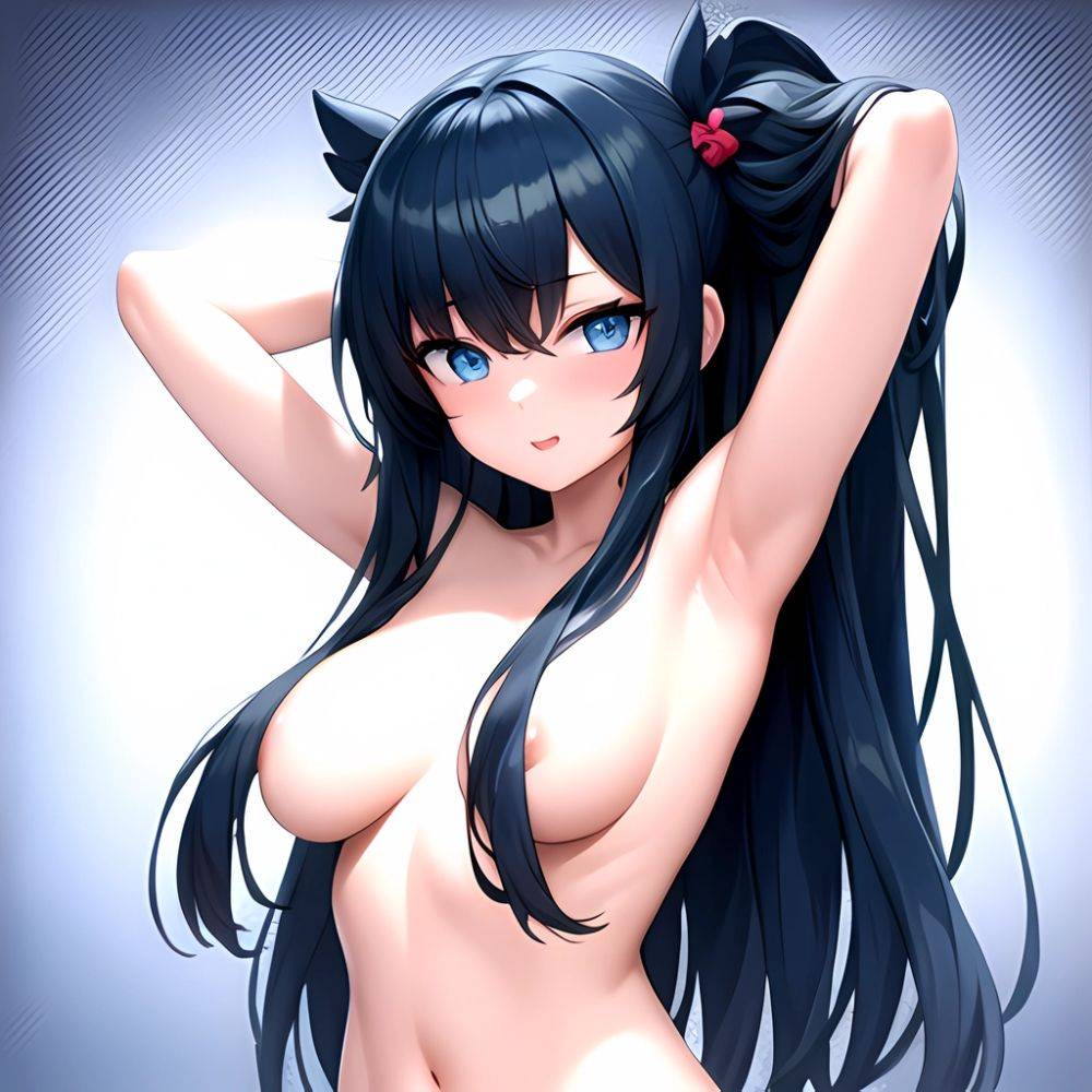 1girl Solo Hentai3d Naked Arms Behind Head Armpits Blue Eyes, 3824423333 - AIHentai - #main