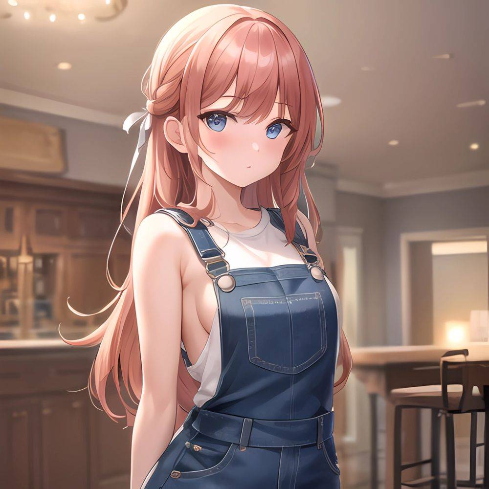 Sexy Overalls Half Naked Absurdres Blush 1 1 Highres Detail Masterpiece Best Quality Hyper Detailed 8k Best Quality 1 0, 885314488 - AIHentai - #main