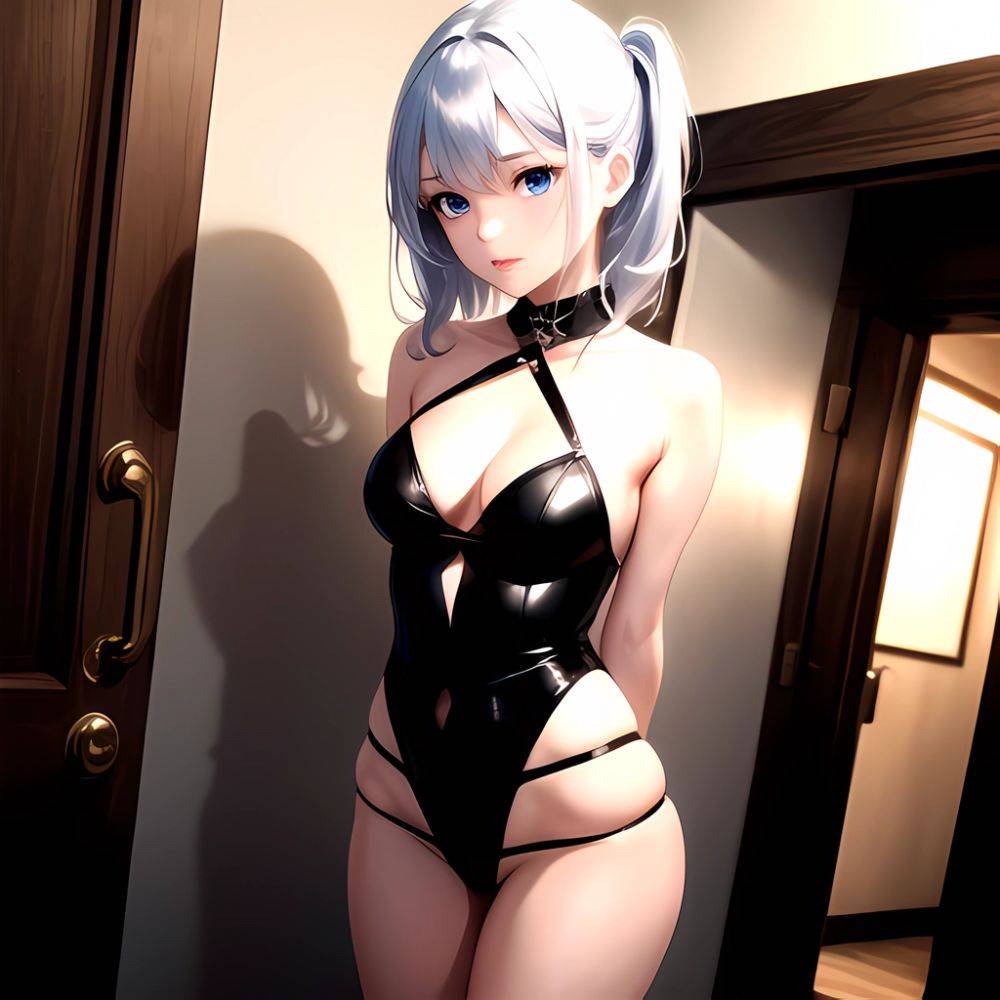 1girl Sexy Blue Eyes Arms Behind Back Facing The Camera Looking At The Camera, 4026295061 - AIHentai - #main