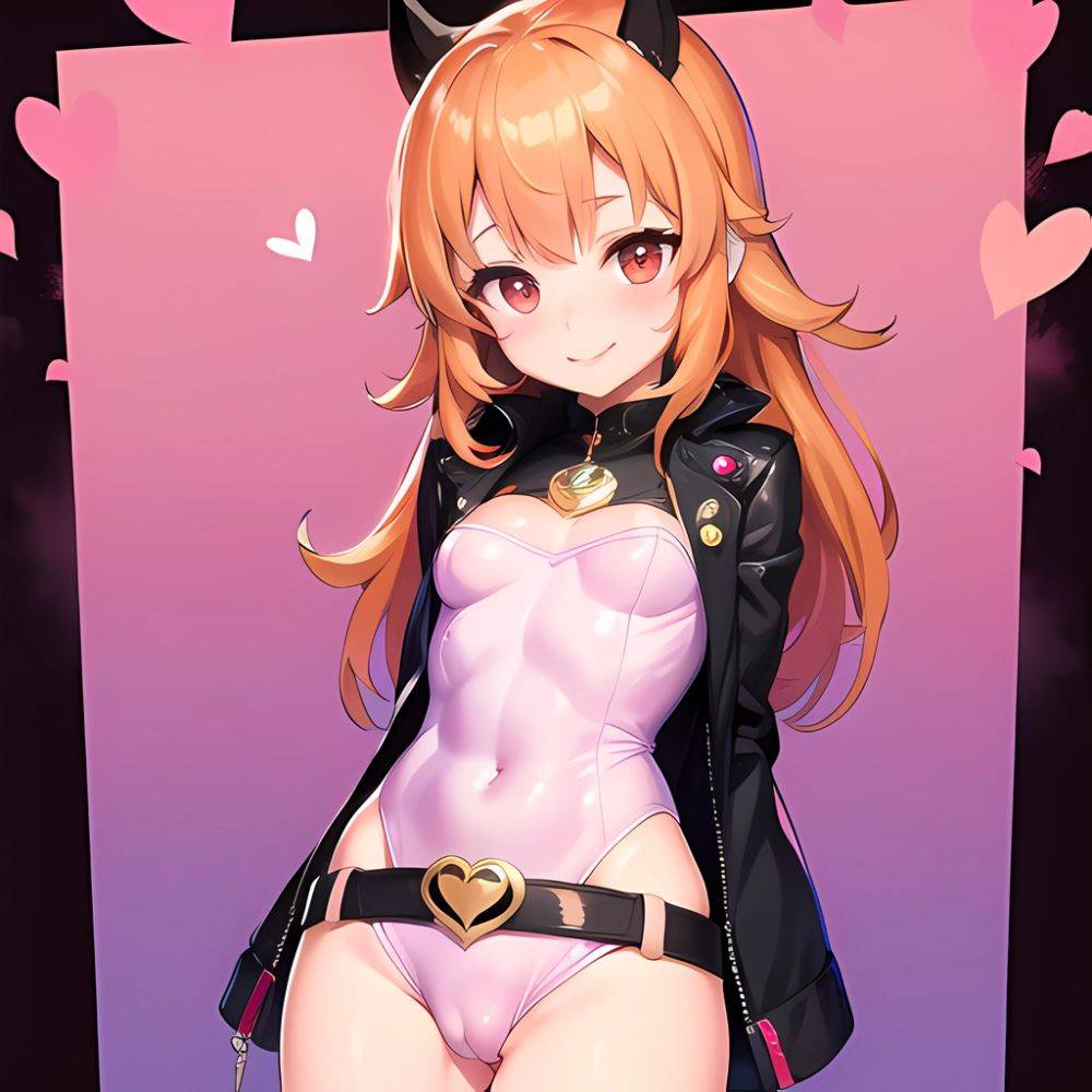 1girl Mature Akazutsumi Momoko Belt Blush Breasts Cameltoe Gem Heart Highres Hyper Blossom Jacket Jewelry Leotard Long Hair Magi, 3974380794 - AIHentai - #main