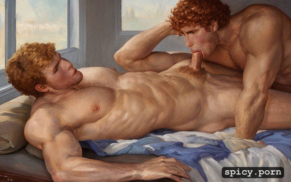 male by himself with his hands behind his head, soft uncut large dick - #main