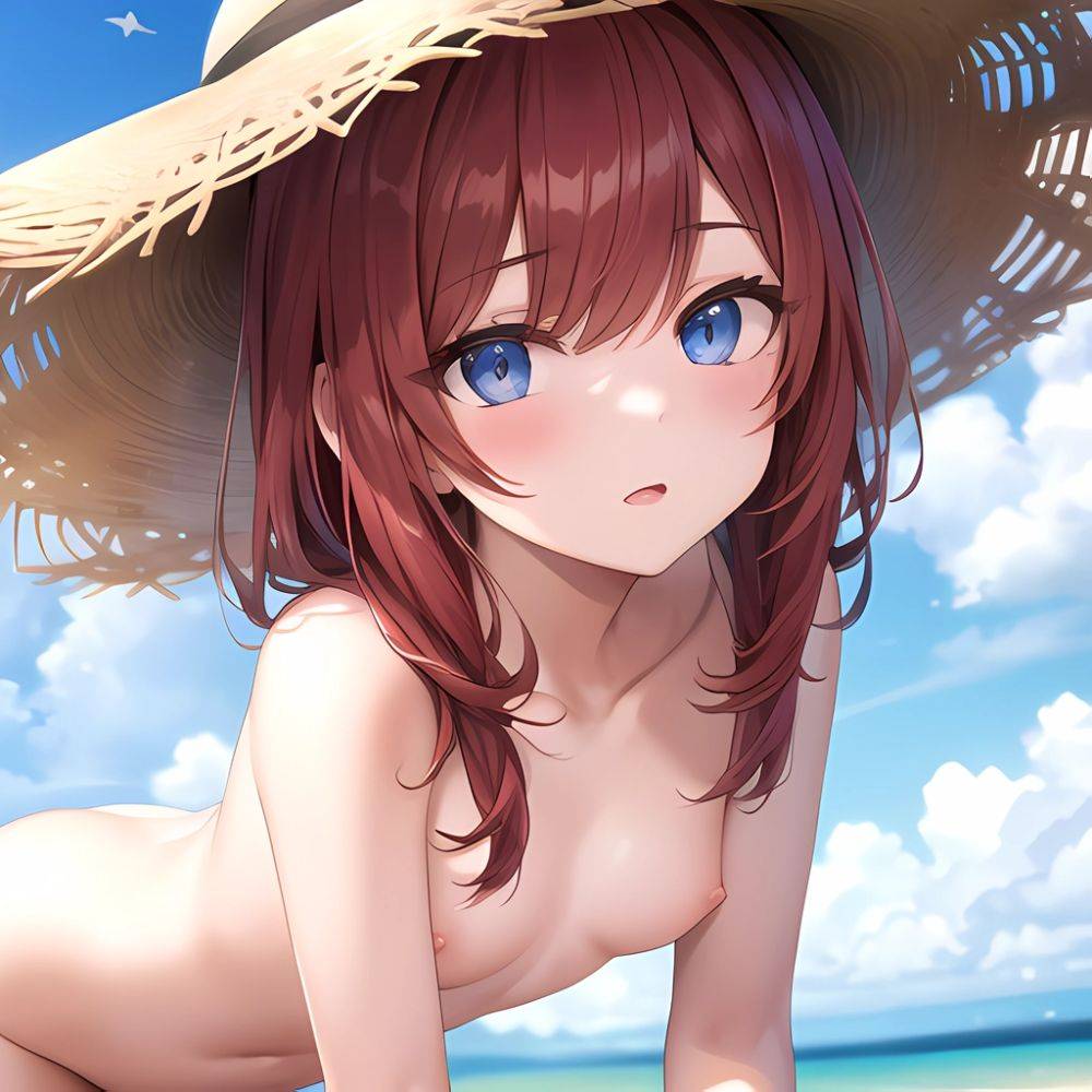 Beach Mature Women Naked Hat Small Boobs 1 0 Flat Chest 1 0 Absurdres Blush 1 1 Highres Detail Masterpiece, 2969421761 - AIHentai - #main