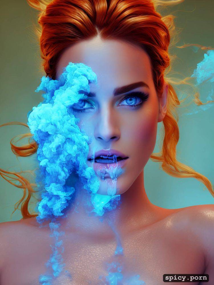 cinematic shot, vibrant colorism, cum dripping, bold color palette and blobs - #main