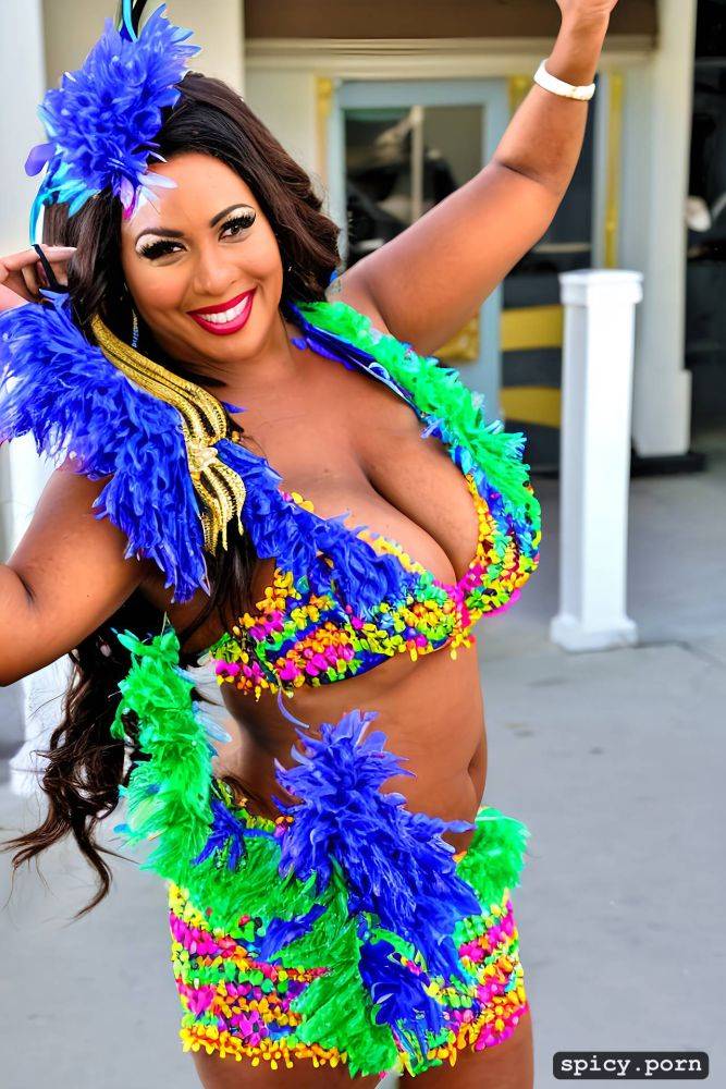 huge natural boobs, 38 yo beautiful performing mardi gras street dancer - #main